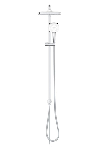 Grohe Tempesta Cosmopolitan System 250 Cube Duvar Bağlantılı, Divertörlü Duş Sistemi - 26694001 Gümüş