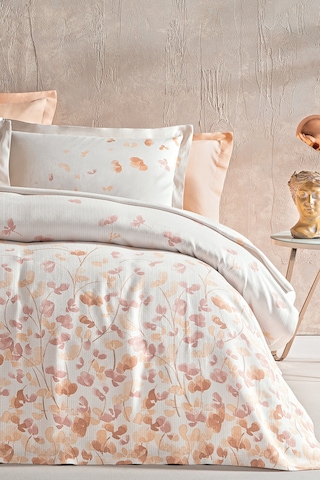 Puffy Diana Çift Kişilik Pike Takımı - Pudra