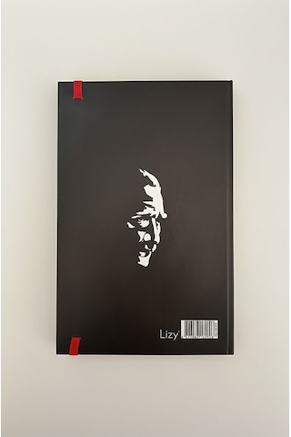 2026 Atatürk Ajanda Premium Sert Kapak Özel Baskı 17x24 Cm Lastikli Ajanda Atatürk Kapaklı Siyah Ofs907ata