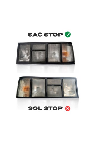 Tofaş Doğan Şahin Sağ Stop Lambası Slx Uyumlu Arka Stop Farı Füme Komple Sağ