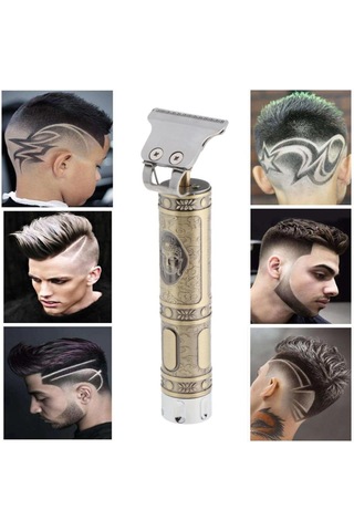 Suntek Profesyonel Usb Şarj Edilebilir Saç Kesme Makinesi Altın