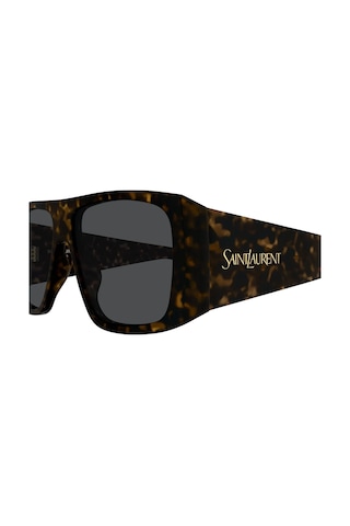 Sl832 002 57 Unisex Geometrik Kırçıllı Kahverengi Kemik Güneş Gözlüğü Kahverengi