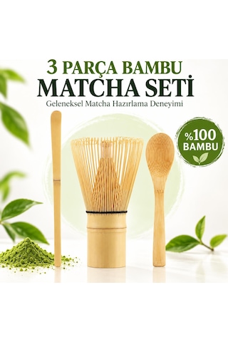 Valkyrie Matcha Çayı Hazırlama Seti 3 Parça Bambu Chasen Çırpıcı Chashaku Kaşık Ve Karıştırma Çubuğu