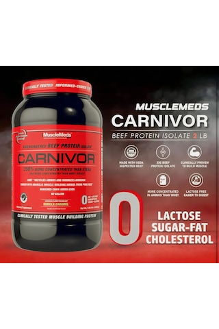 Musclemeds Carnivor Beef İsolate İzole Protein 1 Kg - 30 Servis