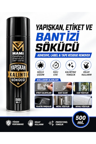 Yapışkan, Etiket Ve Bant İzi Sökücü 500 Ml Güçlü Kalıntı Temizleyici