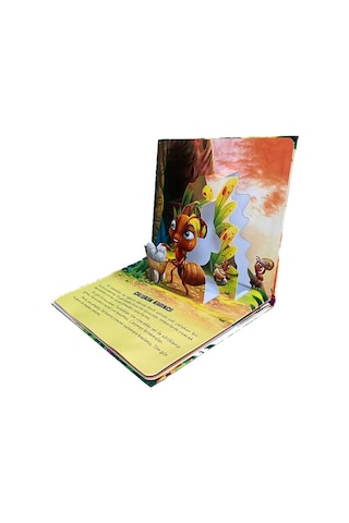 Dostum Kaplumbağa - Pop-Up 3D Hareketli Kitap- Minik Damla