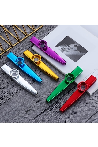 Midex KZ-25X Renkli Full Set Plastik Kazoo 7'li Set Tüm Renkler
