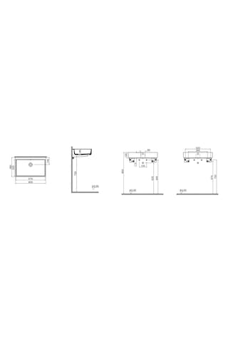 Vitra Archiplan Dar Lavabo 60 x 38 CM Beyaz 7404B003-0016