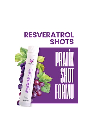 Vitisfera Resveratrol Shot Orman Meyveleri Aromalı 20 x 25 ML