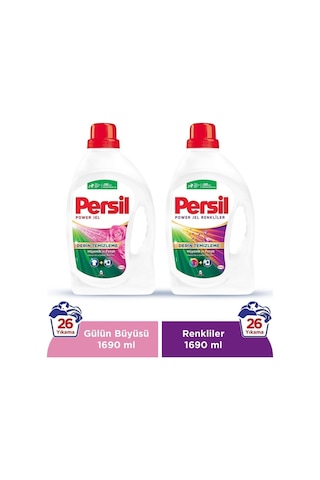 Persil Gülün Büyüsü + Color Sıvı Çamaşır Deterjanı 52 Yıkama 2 x 1690 ML