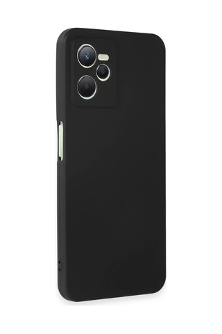 Newface - 487 - Realme C35 Kılıf First Silikon - Csmo-tex - - Siyah