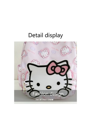 Sanrio Çocuklar Okul Çantası Sırt Çantası Hello Kitty Kuromi Cinnamoroll Baskılı Oxford Kumaş Anaokulu Kız Sırt Çantası Okul Malzemeleri
