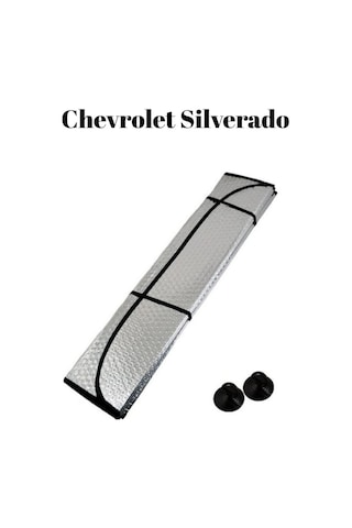 Chevrolet Silverado Uyumlu Ön Cam Güneşlik Perde Balonlu Metalize Alüminyum Katlanabilir 165x85cm Büyük Boy