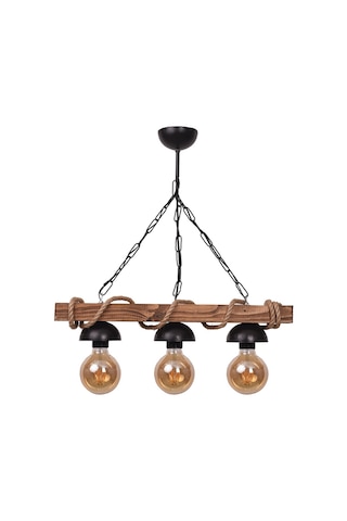 Vedemo Rustik Nigrum Halatlı Ahşap Avize (222435457)