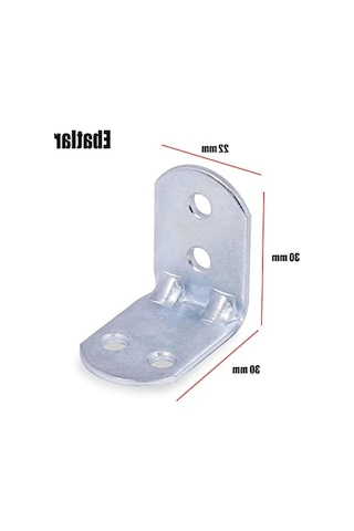 10 Adet 30x30x22 Mm L Demir Gönye - Mobilya Bağlantı Elemanı
