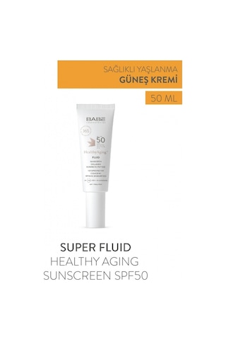 Babe Healthy Aging Fluid Sunscreen SPF50 40ml - Yaşlanma Karşıtı Yüz Güneş Kremi