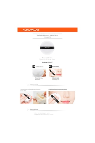 Missha Powder Puff Pudra Süngeri 1 Adet