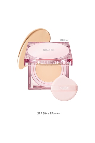 Yoğun Nem Ve Işıltı Veren Cushion Clıo Kill Cover Mesh Glow Cushion+refill Spf50+pa++++ 4 Ginger 4
