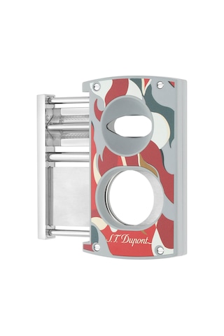 S.t. Dupont Camo Kırmızı Çift Bıçaklı Puro Kesici 003451r