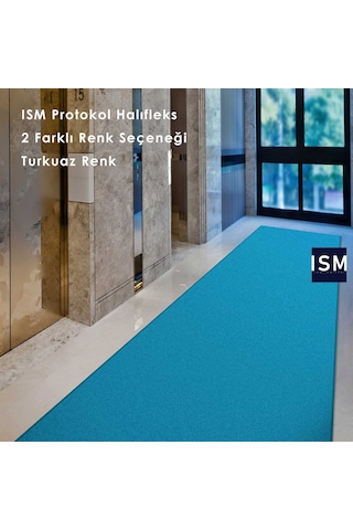Ism - Protokol Halısı - Kırmızı - Turkuaz Renk Seçenekleri