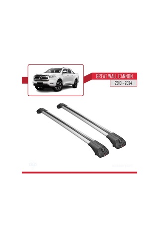 Great Wall Cannon 2019 Ve Sonrası İle Uyumlu Ace-1 Ara Atkı Tavan Barı Gri