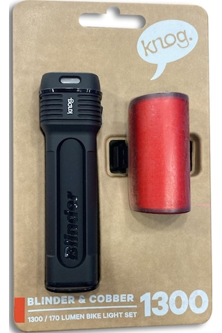 Knog Blınder Cobber 1300lm Usb Ön+arka Bisiklet Işık Seti Siyah