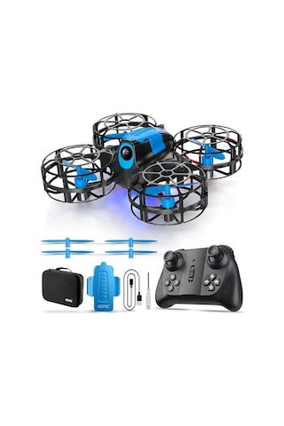 Uzaktan Kumandalı Mini Drone Işıklı Şarjlı Takla Atabilen 360 Dönüş Yapabilen Otomatik İniş Kalkış Hobi Drone 8-10 Dakika Kullanım Süresi