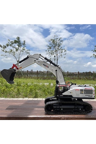 Huına 1/14 Profesyonel 2022 22 Kanal Rc Model 4 Farklı Kepçeli Ekskavatör Kazıcı Uzaktan Kumandali Çok Fonksiyonlu İş Makinası - 2.4g Sesli & Işıklı