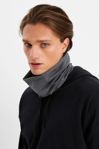 Erkek 4 Fonksiyonlu Koruyucu Pamuklu, Esnek, Terletmez, Bandana, Boyunluk, Maske - Tek Ebat / Füme Füme