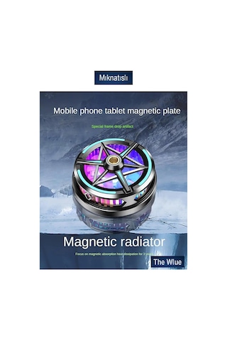 Kablolu Mıknatıslı Rgb Cep Telefonu Güçlü Soğutma Fanı Telefon Ha