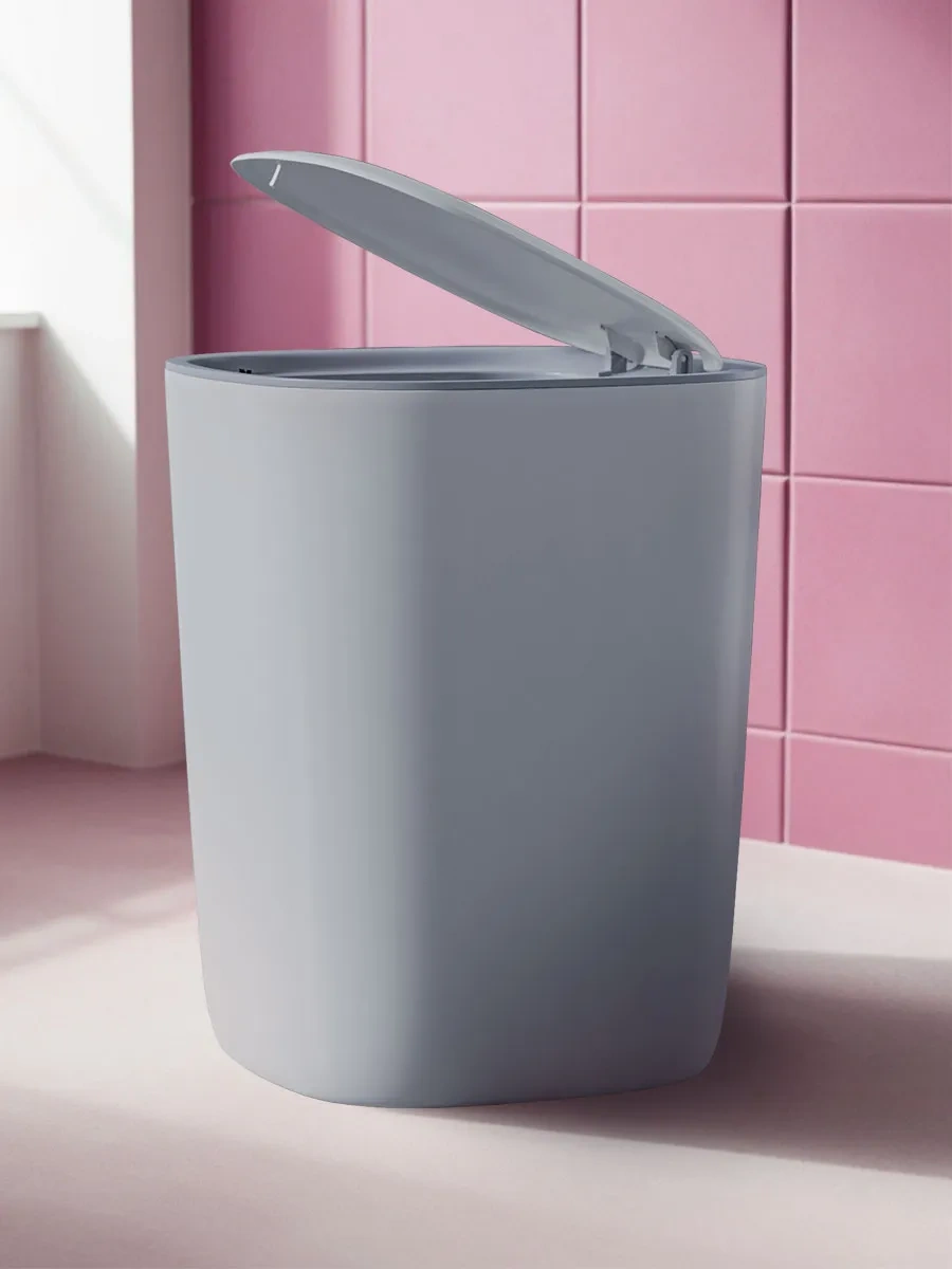 Hausland Kapaklı Plastik Mutfak Çöp Kovası 116469784 Gri