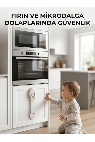 Bebek Güvenlik Dolap Kilidi Çok Amaçlı Çocuk Emniyet Kilit Sistemi Aklby-bsva58