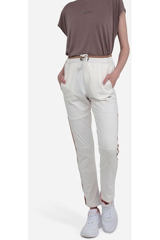 Slazenger OXFORD I Kadın Cepli Dar Paça Ekru Eşofman Altı