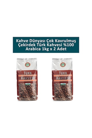 Kahve Dünyası Çok Kavrulmuş Türk Kahvesi 2 x 1 KG