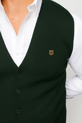 Desen Triko Erkek İnce Triko Düz Yelek Nefti Nefti