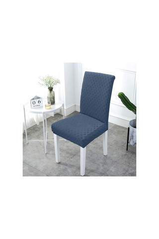 Padalink Navy Mavi Gömlek Desenli Elastik Sandalye Örtüsü, Ev/ Otel/ Restoran Kullanıma Uygun, 2 Adet Paket Çok Renkli
