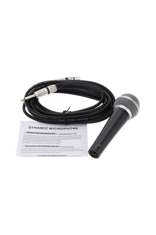 Didadodo Profesyonel El Tipi Dinamik Mikrofon - Yüksek Ses Kalitesi, 5m Kablo İle, Kullanıcı Dostu Tasarım