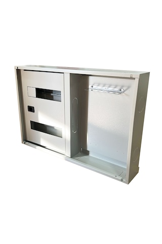 24 Modül Sigorta Dağıtım Panosu 70x40x13 Cm, Çift Kapaklı Metal