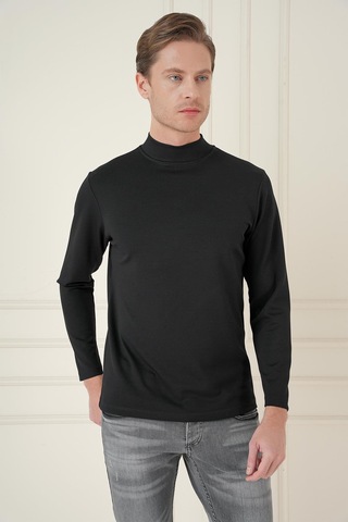 Efor Ts 894 Slim Fit Siyah Spor T-shirt Siyah