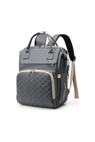 Vkemall Taşınabilir Bebek Bezi Çantası Sırt Çantası Büyük Kapasiteli Suya Daya