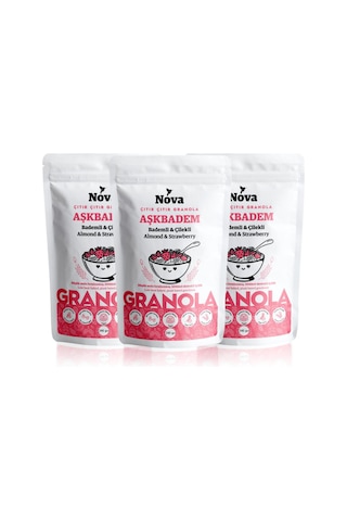 Nova Granola Aşkbadem 3 x 340 G