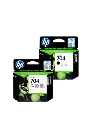 Hp 704 Siyah Hp 704 Renkli İkili Paket Hp 704 Siyah Hp 704 Renkli İkili Paket