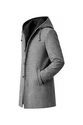 Classics Men Claassics Men Erkek Regular Fit Kaşe Kaban Ceket - 7530 Gri