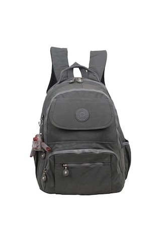 Markahit Kenyon Cox 8866 Gri Unisex Klinkır Aksesuarlı Kumaş Sırt Çantası 8866 - Gri