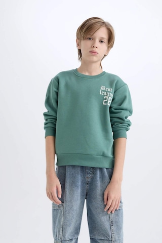 DeFacto Erkek Çocuk Oversize Geniş Kalıp Bisiklet Yaka Sırt Baskılı Kalın Sweatshirt D1912A824WNGN757
