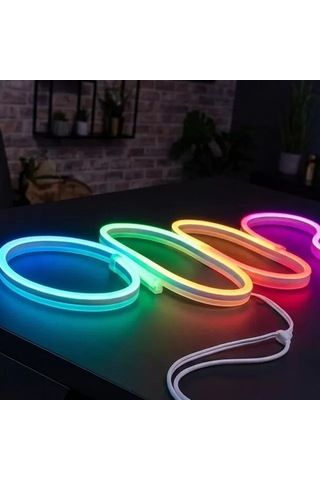 Sh Powermaster Pm-17903 Silikon Kaplamalı 12 Volt 5 Metre Rgb Neon Led Şerit Aydınlatma Najmaddin