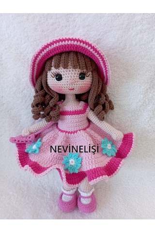 Amigurumi Lina Bebek Çok Renkli