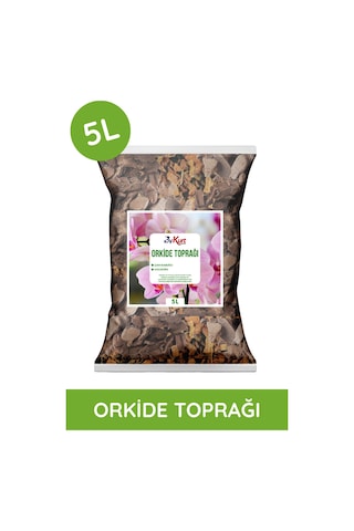 Bykurt 5l Orkide Toprağı İri Parçalı Çam Kabuğu & Cococips Karışımı Elenmiş Ve Temizlenmiş 5 Litre