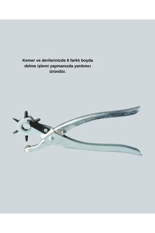 Metal Gövdeli Ayarlanabilir Deri Delme Pensesi 2. 5 5 Mm Delik Açma Aracı