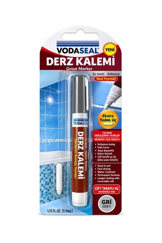 10 Adet Gri Derz Kalemi Su Bazlı - Kokusuz Yedek Uç 5468